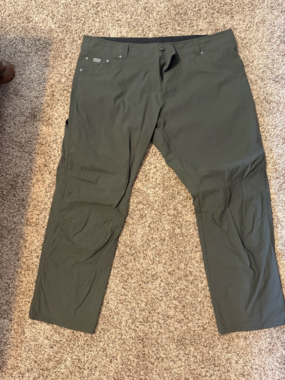 Men's Grey Stretch Casual Pants